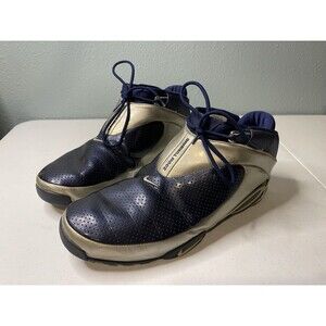 Nike Flight Systems Zoom Turbine Navy blue and Silver Size 12 Men's Y2K